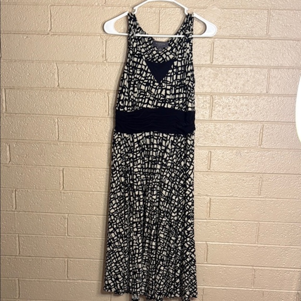 Liz Claiborne Black and tan Halter Maxi Dress